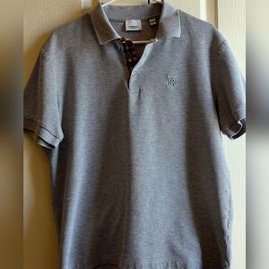 Burberry London XL Light Gray Polo Shirt